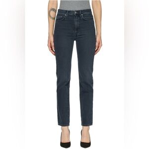 Toteme Sz 25 Dark Grey Straight Leg Denim Classic Jeans